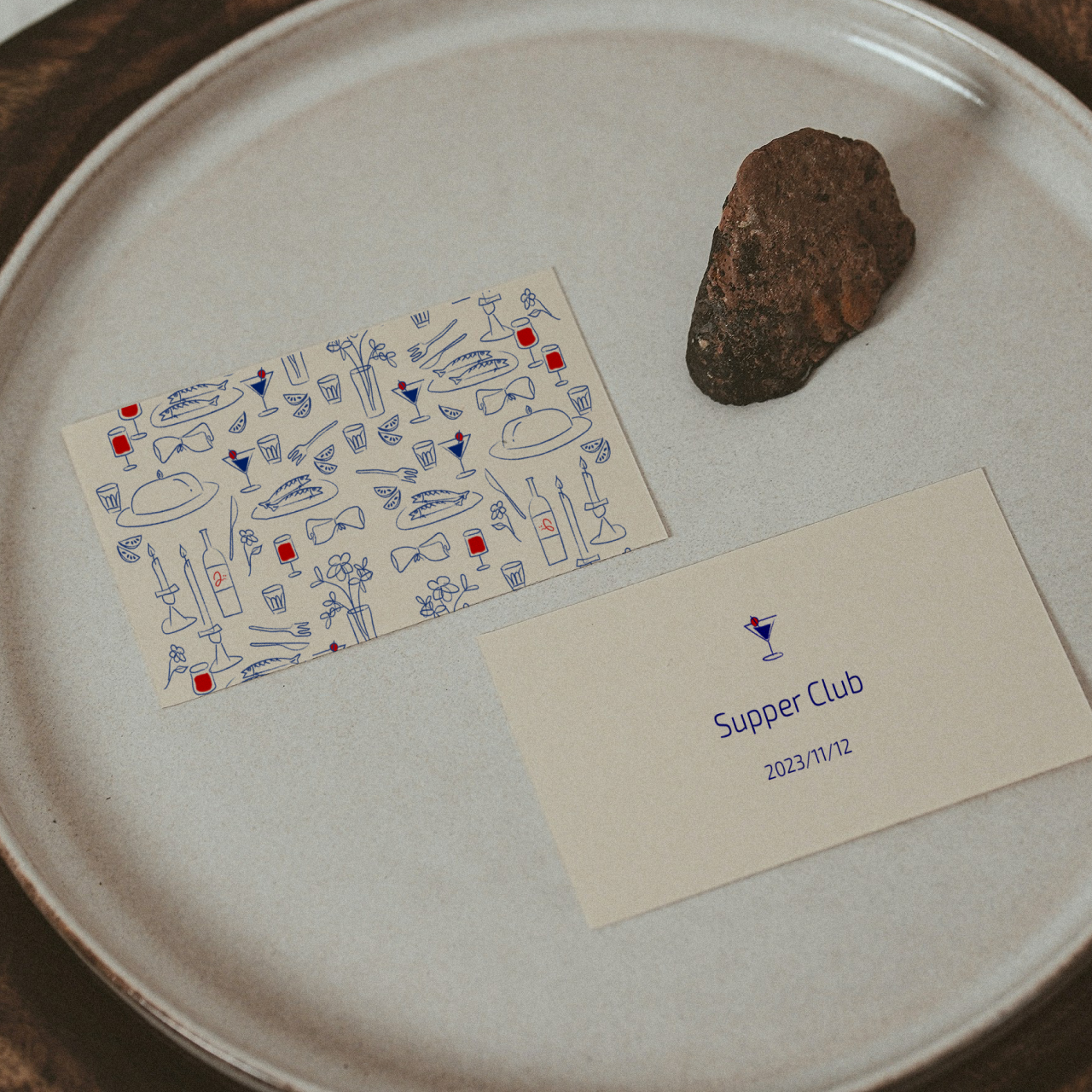 business card sized invitation